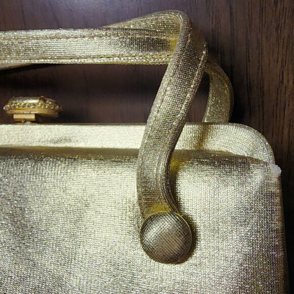 Vintage Gold After 5 Evening Purse with Coin Purse - Picture 2 of 7